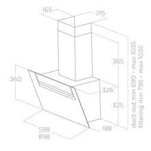 Carica l'immagine nel visualizzatore di Gallery, CAPPA PARETE ELICA PRF0166928