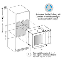 Carica l'immagine nel visualizzatore di Gallery, CANTINA VETRO NERO PANDO PVMAV6025CRL
