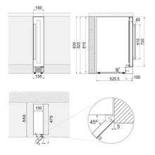 Carica l'immagine nel visualizzatore di Gallery, CANTINA VETRO NERO PANDO PVZB159CRL