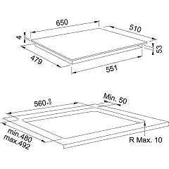 PIANO INDUZIONE FLEX PRO FRANKE FMY658IFPBK