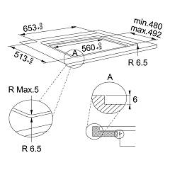 PIANO INDUZIONE FLEX PRO FRANKE FMY658IFPBK