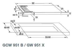 PIANO COTTURA GORENJE GCW951B