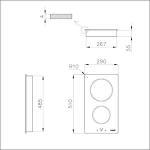 PIANO INDUZIONE FOSTER S1000 BLK