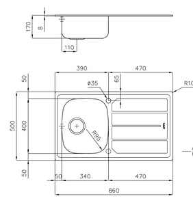 LAVELLO INOX FOSTER