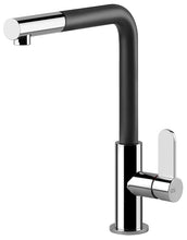 Carica l&#39;immagine nel visualizzatore di Gallery, MISCELATORE HELIUM MATTE BLACK-CHROME GESSI
