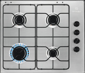 P.COTTURA GAS 60CM INOX 4/ZONE ELECTROLUX