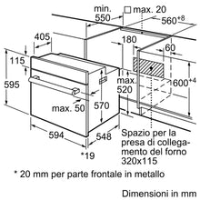 Carica l&#39;immagine nel visualizzatore di Gallery, FORNO MULTIFUNZIONE BOSCH HBF133BR0
