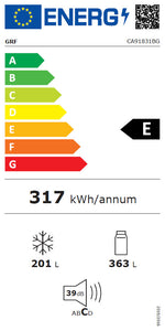 GRF FRIGO 4 PORTE 90 VETRO NERO CA91831BG