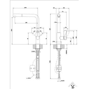 MISCELATORE HELIUM FINITURA GALVANICA CHROME GESSI