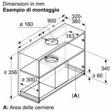 Carica l&#39;immagine nel visualizzatore di Gallery, CAPPA A SCOMPARSA BOSCH 60
